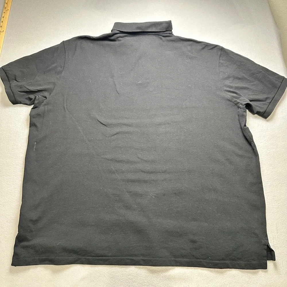 Polo Ralph Lauren Polo Shirt Mens 4XB Black Short Sleeve Pique Red Pony Logo
